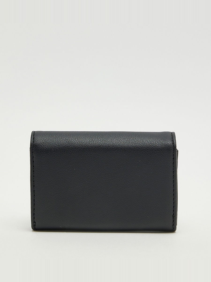 Logo Detail Flap Wallet