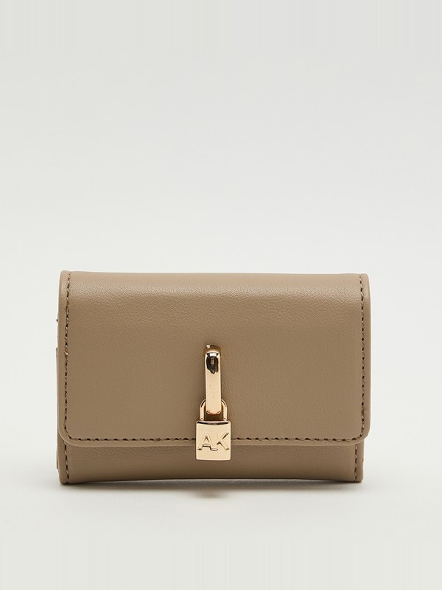 Logo Detail Flap Wallet