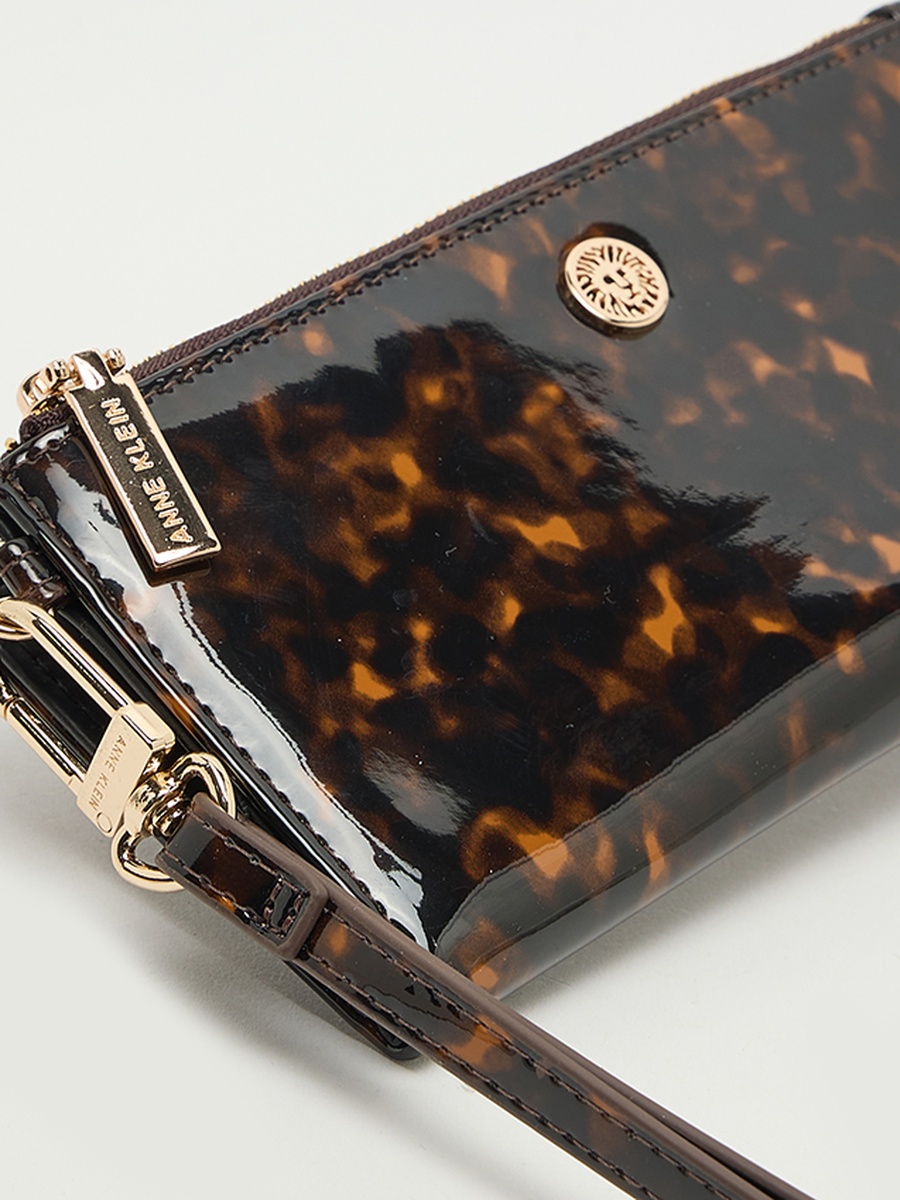 Printed Zippered Bi-Fold Wallet
