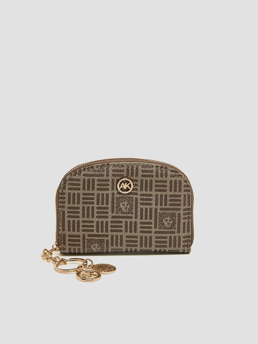 Patterned Zip-Around Card Holder