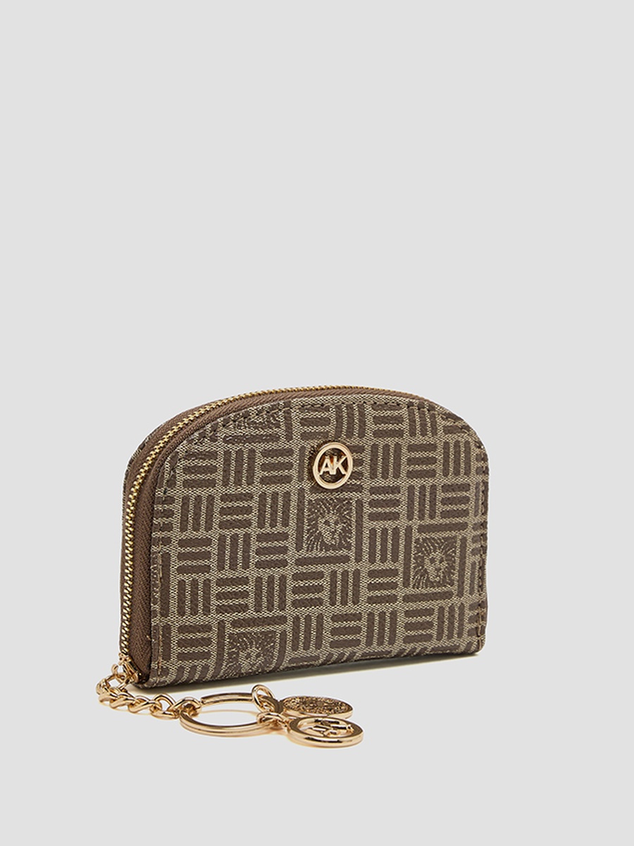 Patterned Zip-Around Card Holder