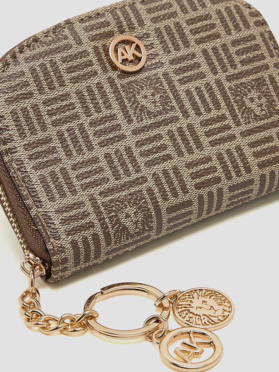 Patterned Zip-Around Card Holder