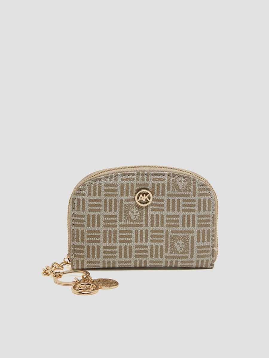 Patterned Zip-Around Card Holder