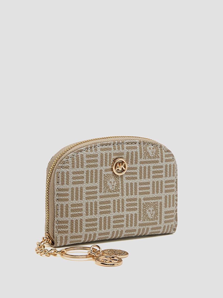 Patterned Zip-Around Card Holder