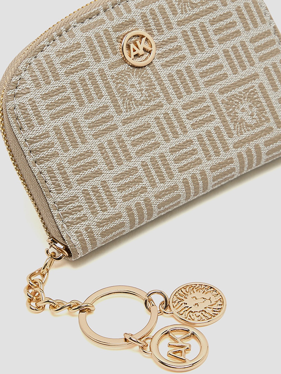 Patterned Zip-Around Card Holder