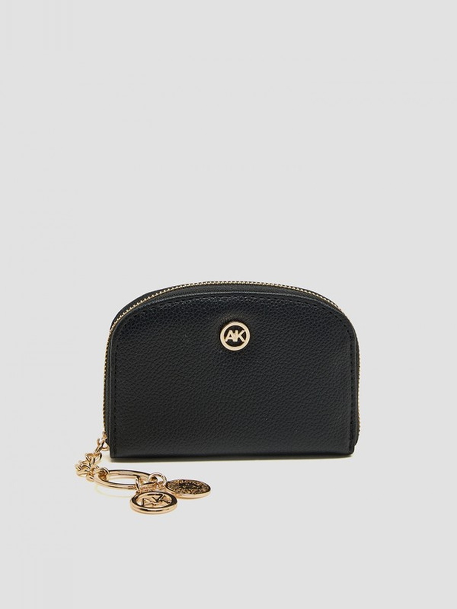 Logo Detail Zip-Around Card Holder
