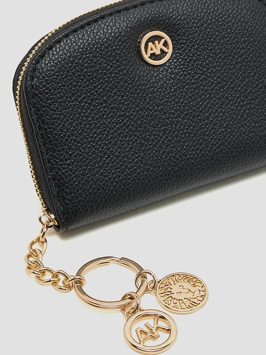 Logo Detail Zip-Around Card Holder