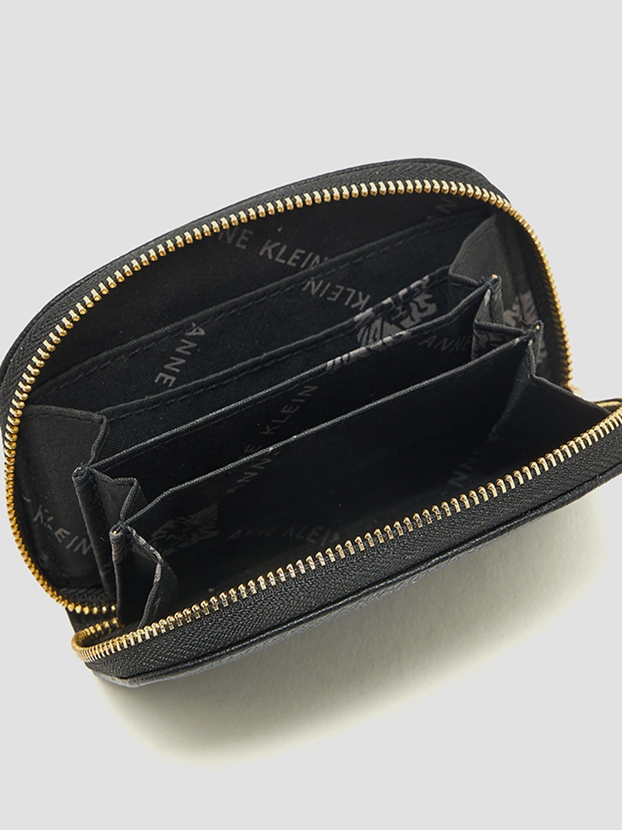 Logo Detail Zip-Around Card Holder