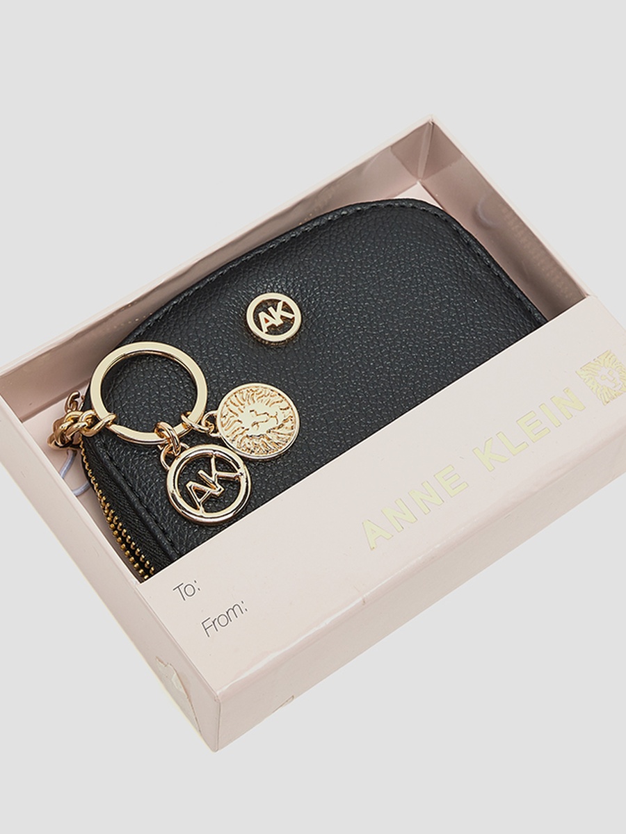 Logo Detail Zip-Around Card Holder