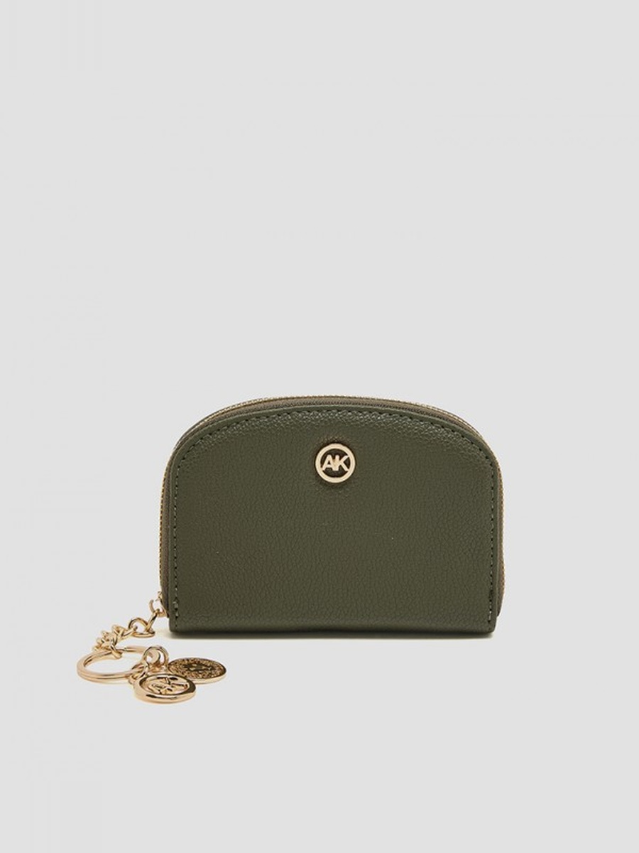 Logo Detail Zip-Around Card Holder