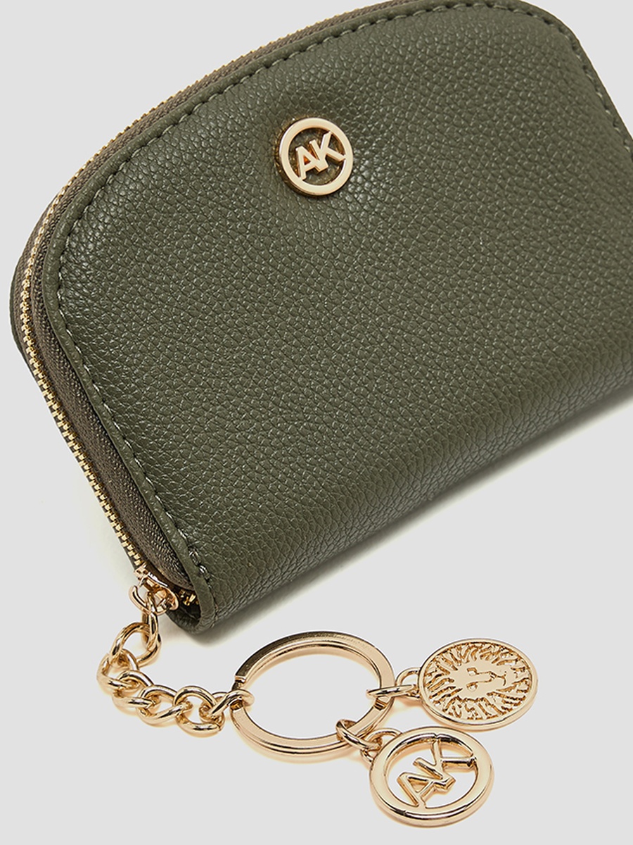 Logo Detail Zip-Around Card Holder