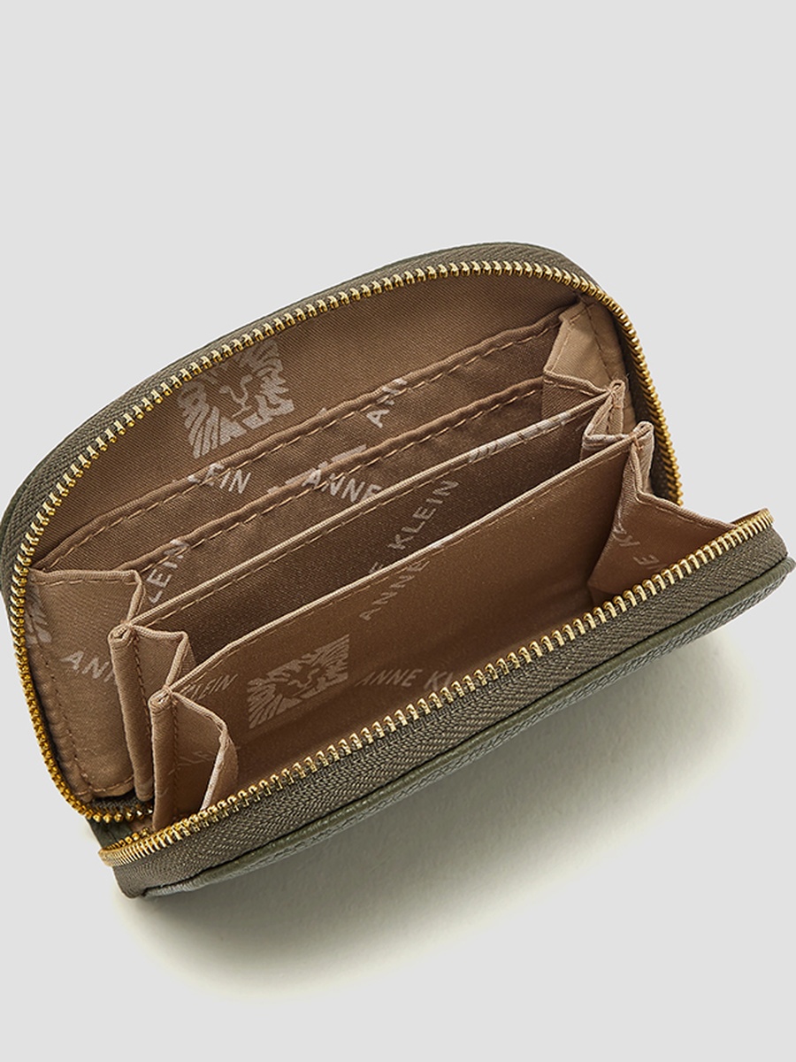 Logo Detail Zip-Around Card Holder