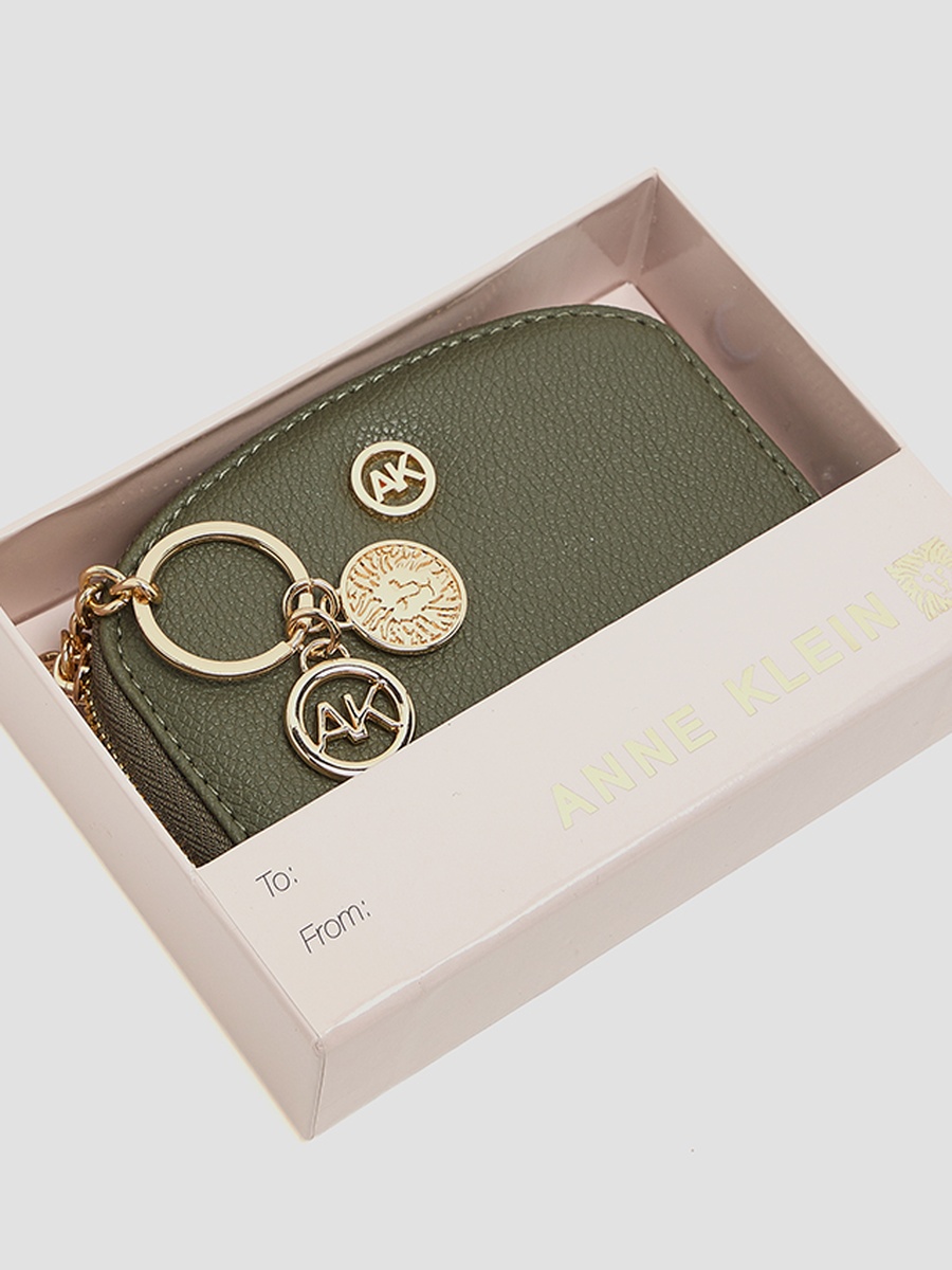 Logo Detail Zip-Around Card Holder