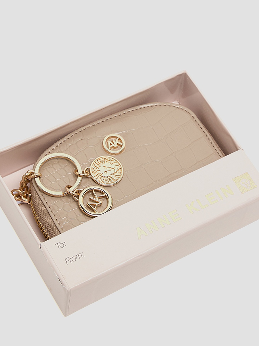 Croc Textured Zip-Around Card Holder