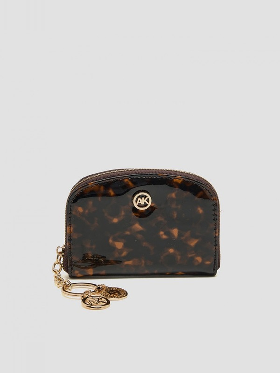 Patterned Zip-Around Card Holder