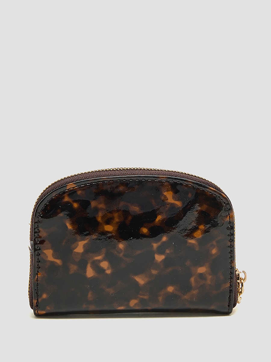 Patterned Zip-Around Card Holder