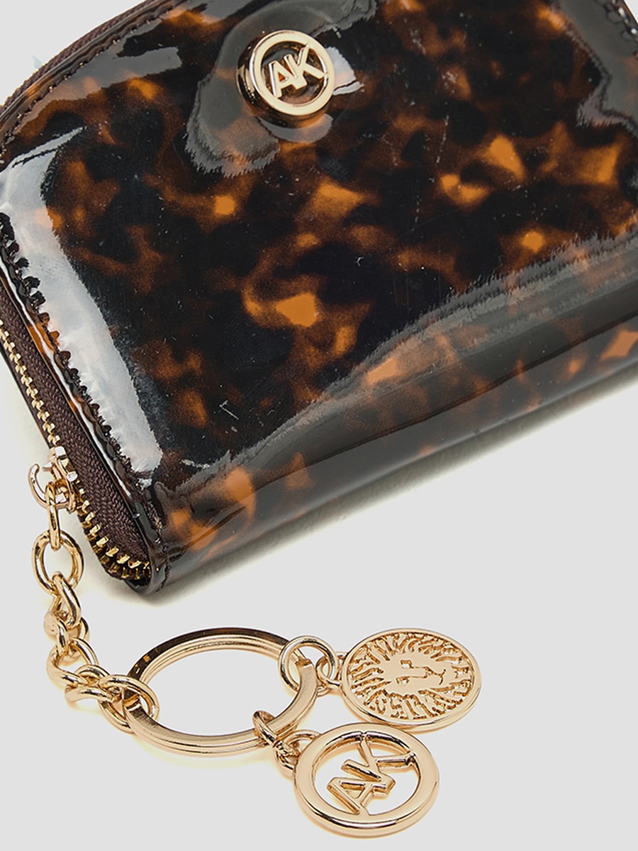 Patterned Zip-Around Card Holder