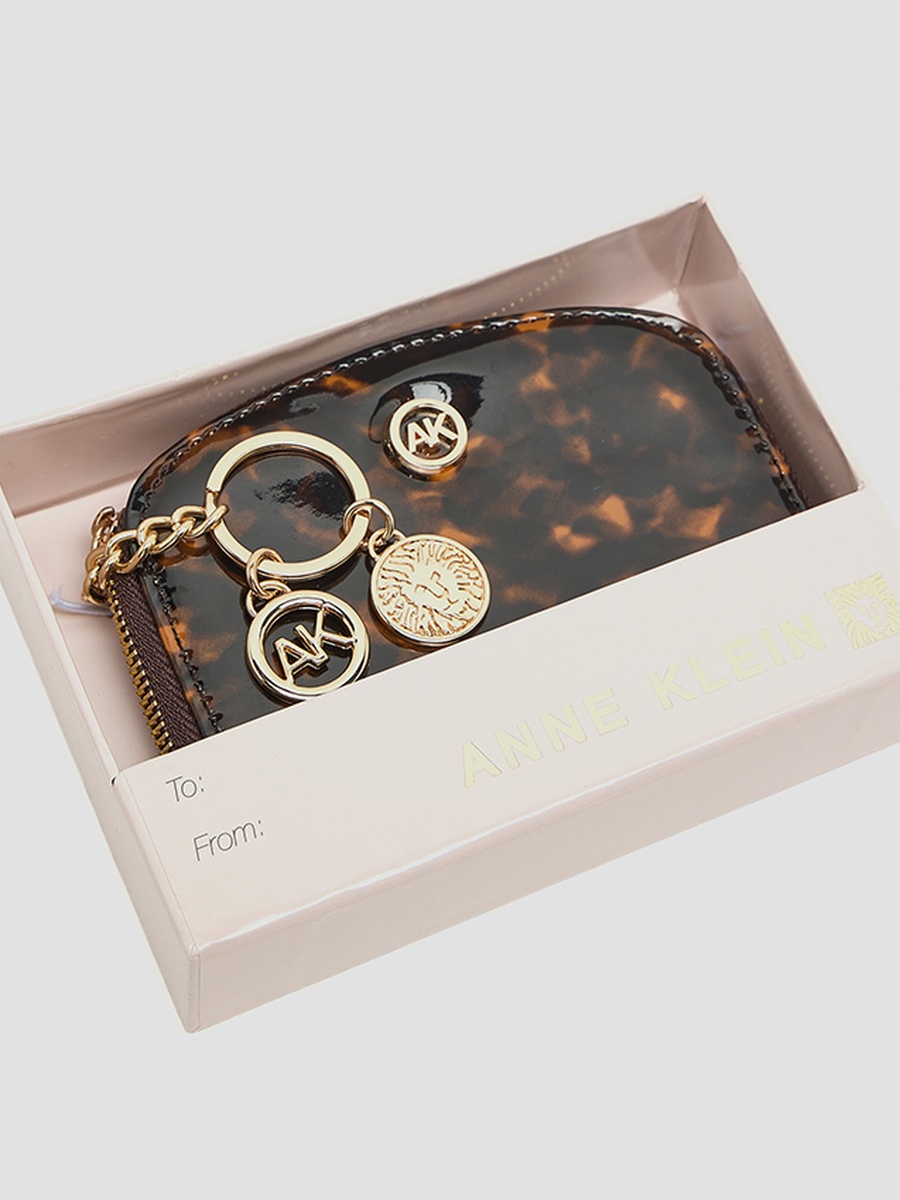 Patterned Zip-Around Card Holder
