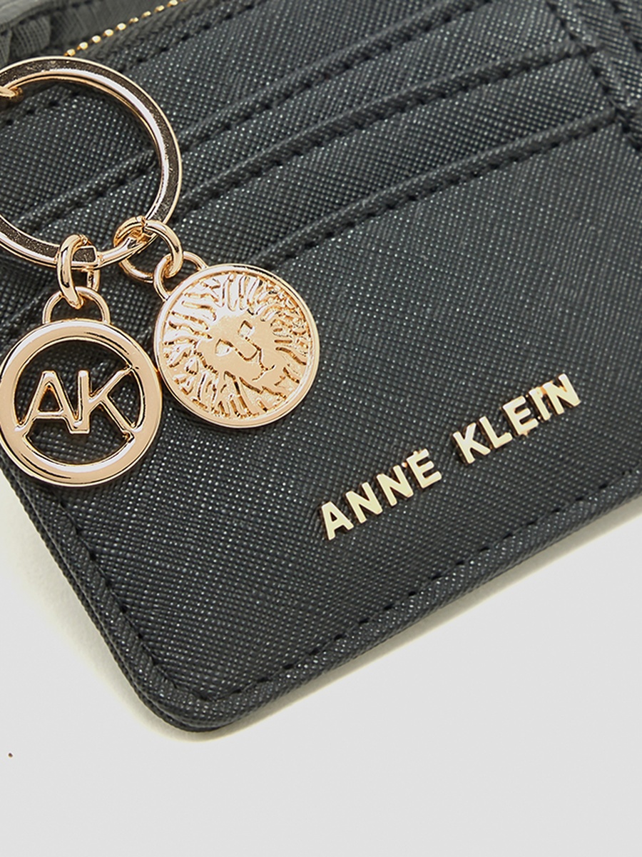 Logo Detail Zippered Wallet