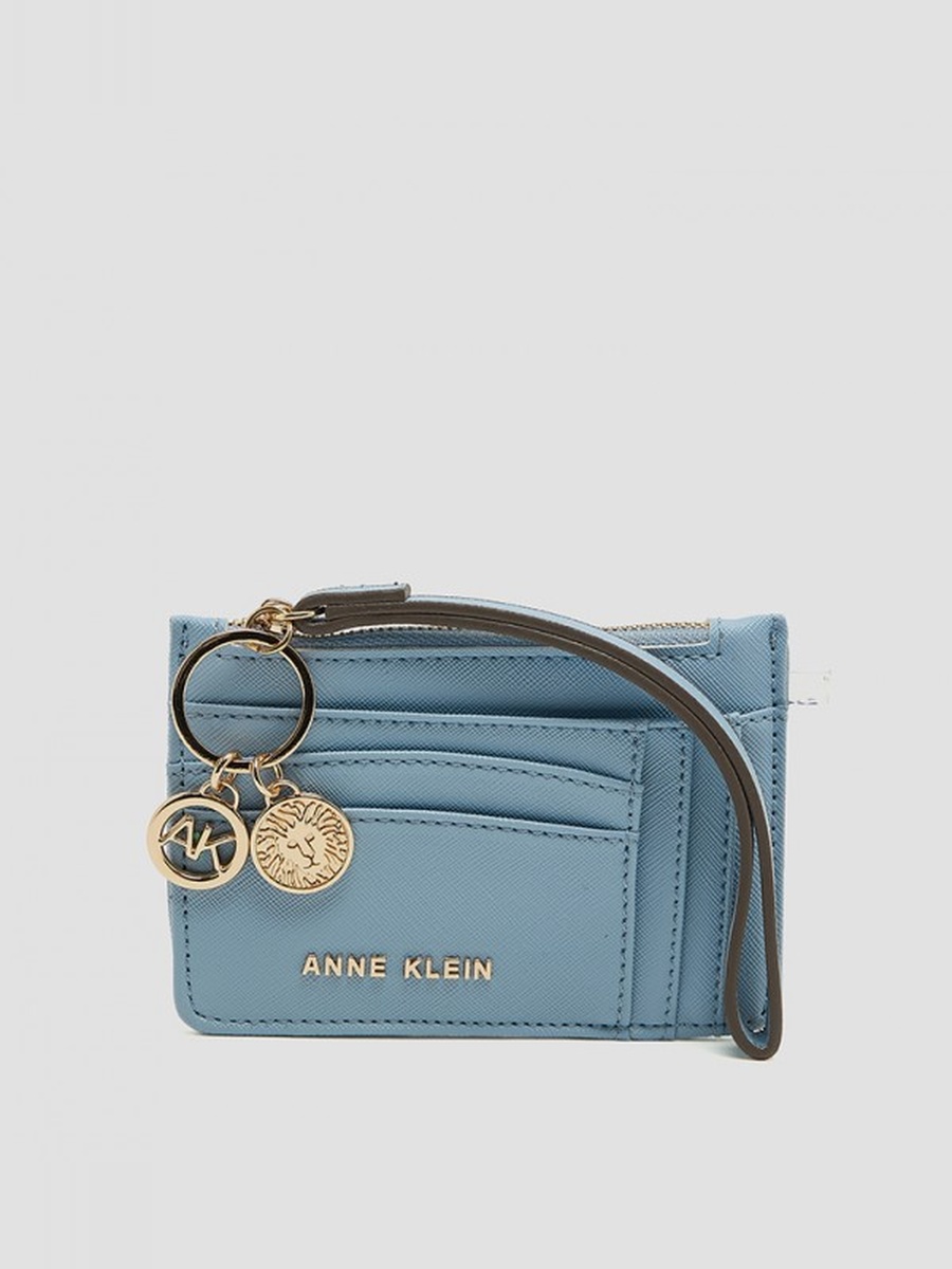 Logo Detail Zippered Wallet