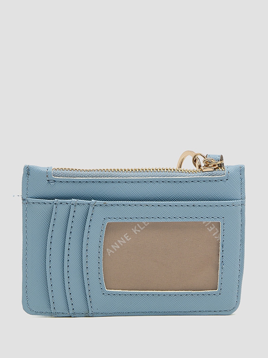 Logo Detail Zippered Wallet