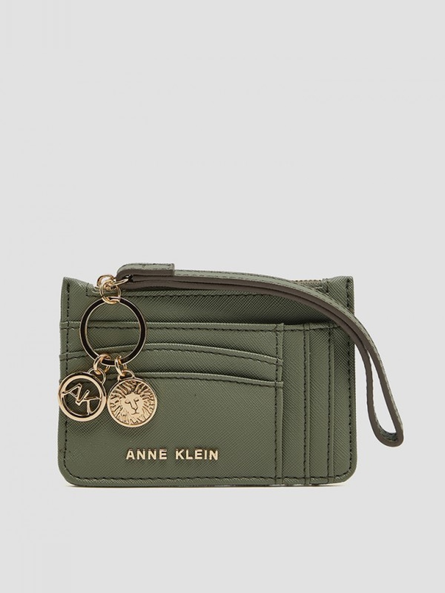 Logo Detail Zippered Wallet