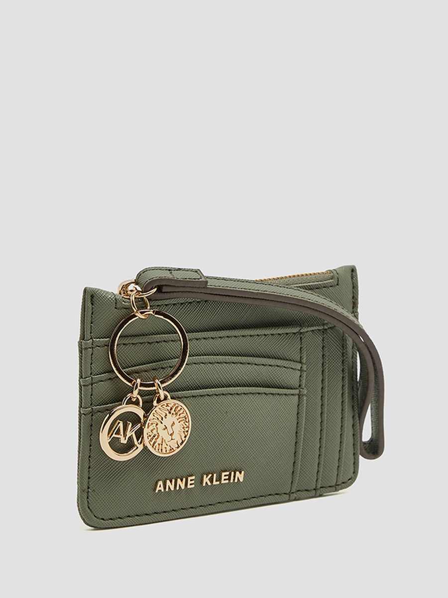 Logo Detail Zippered Wallet