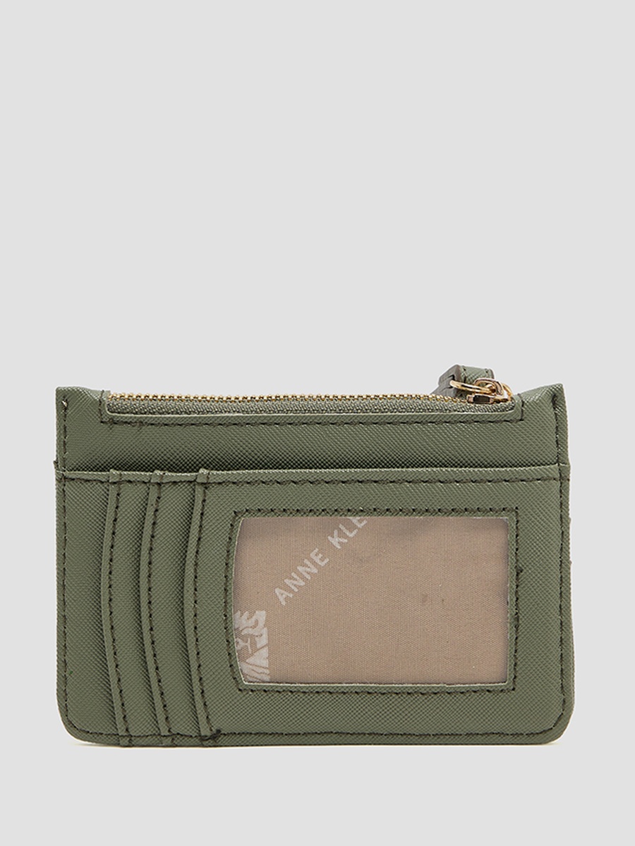 Logo Detail Zippered Wallet
