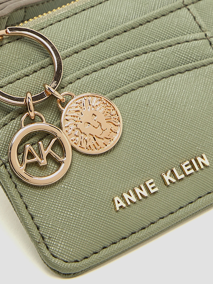 Logo Detail Zippered Wallet