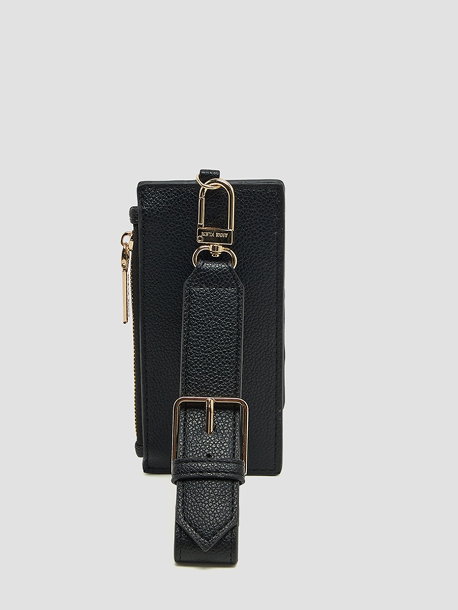 Logo Detail Zippered Wallet