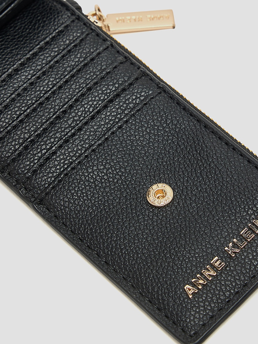 Logo Detail Zippered Wallet