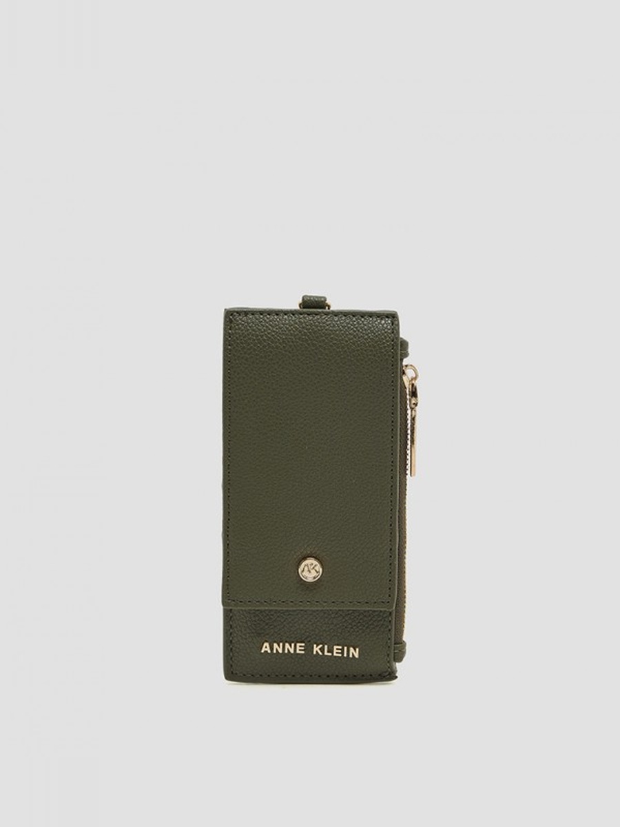 Logo Detail Zippered Wallet