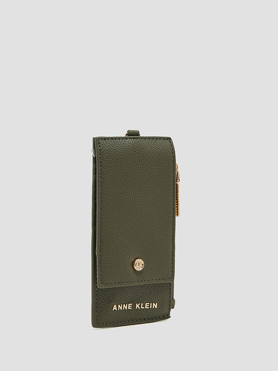 Logo Detail Zippered Wallet