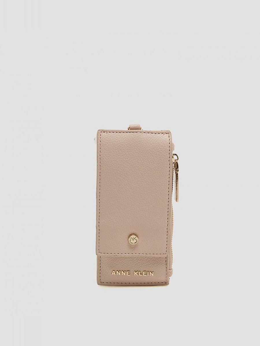 Logo Detail Zippered Wallet