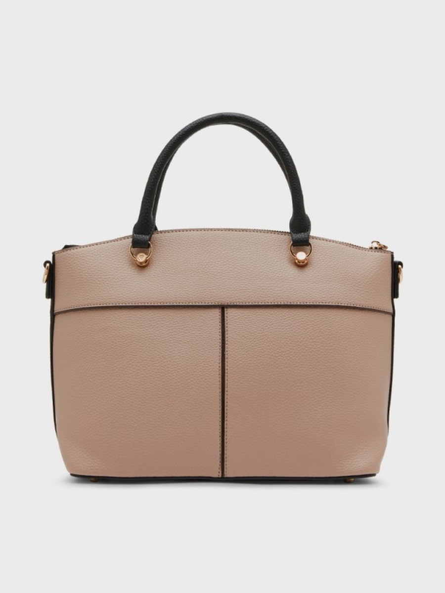 Textured Satchel Bag