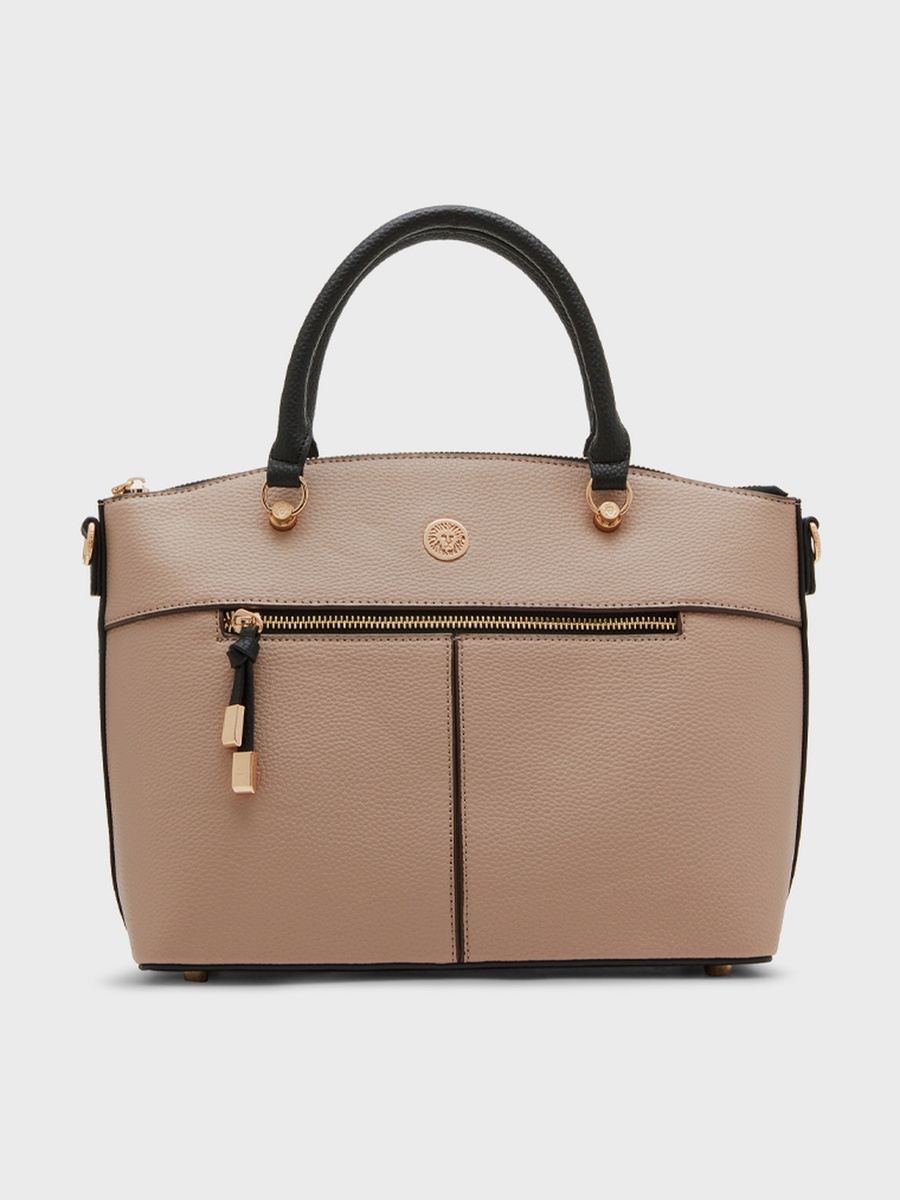 Textured Satchel Bag