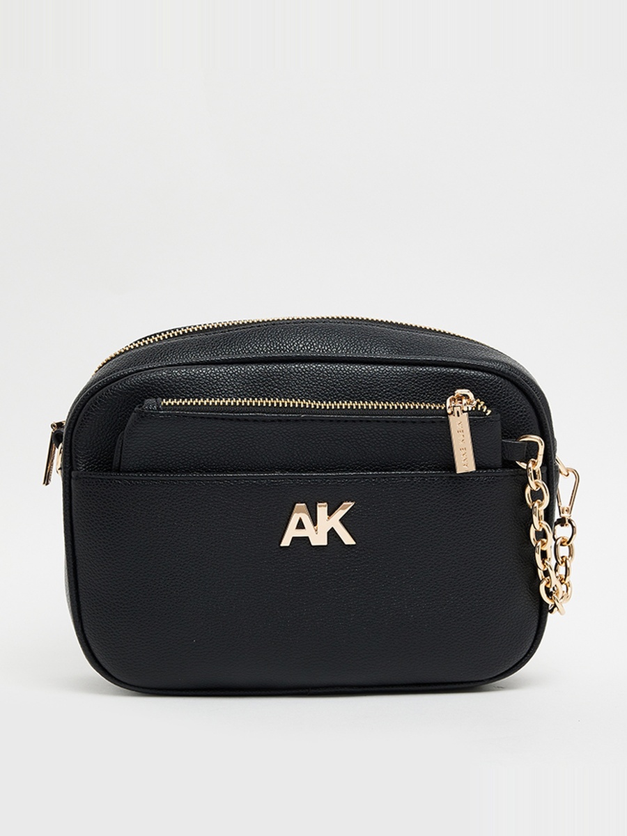 Monogram Detail Shoulder Bag with Pouch