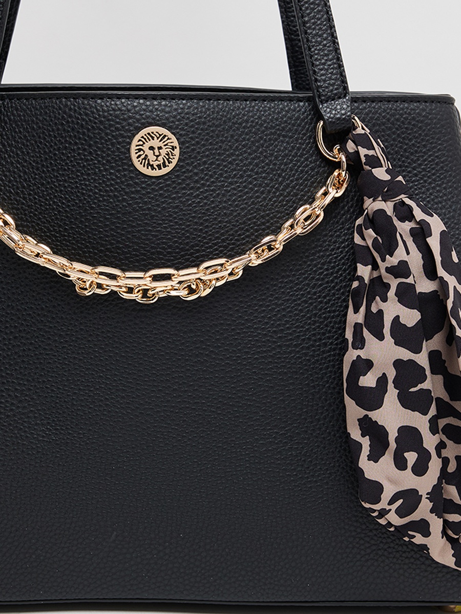 Scarf Detail Shoulder Bag