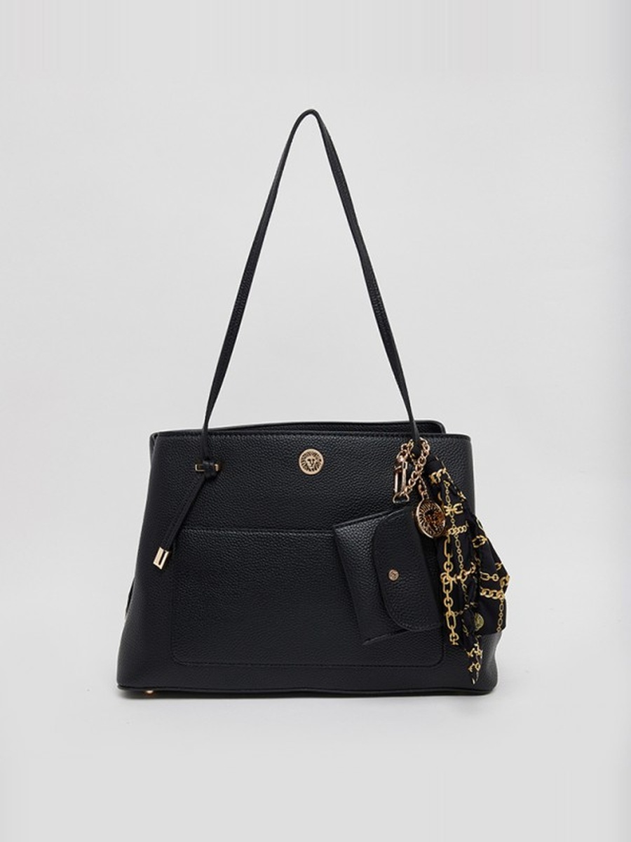 Scarf Detail Shoulder Bag