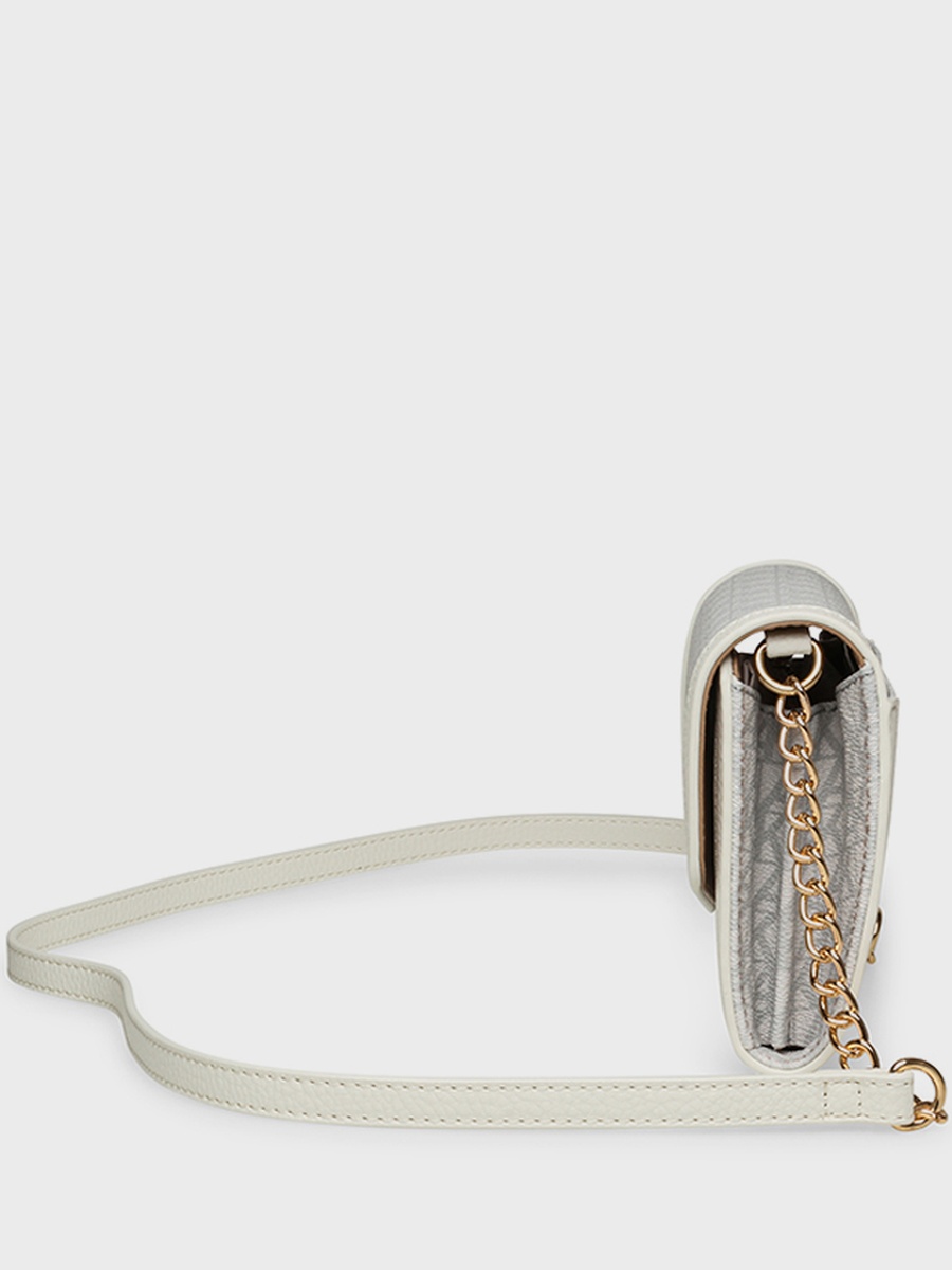 Monogram Patterned Flap Crossbody Bag