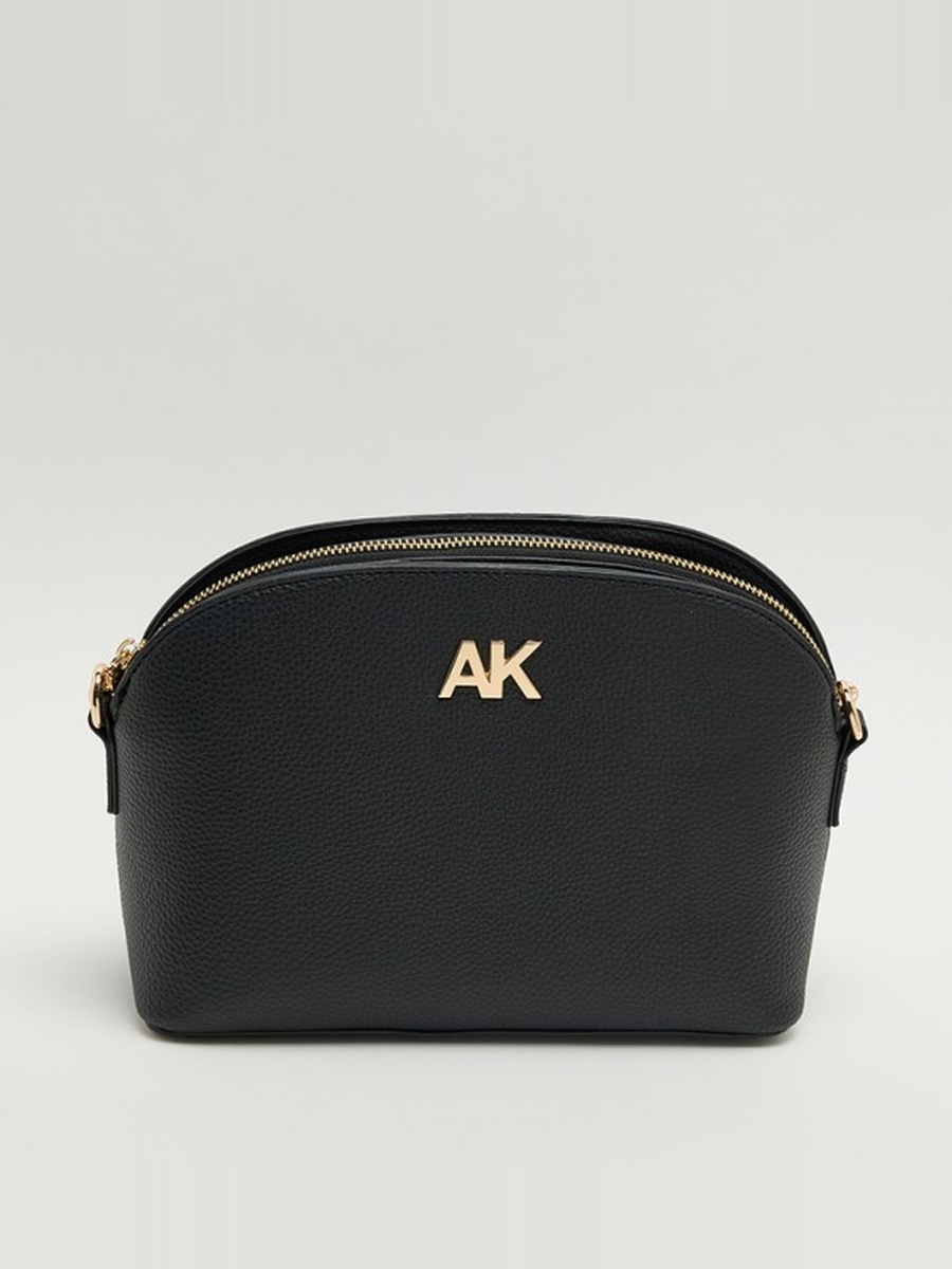 Textured Zippered Crossbody Bag