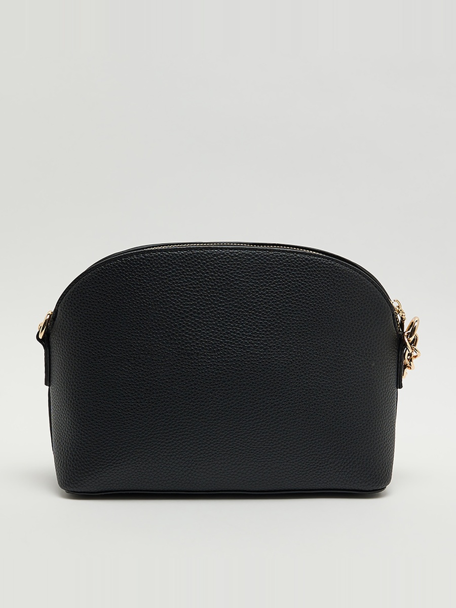 Textured Zippered Crossbody Bag