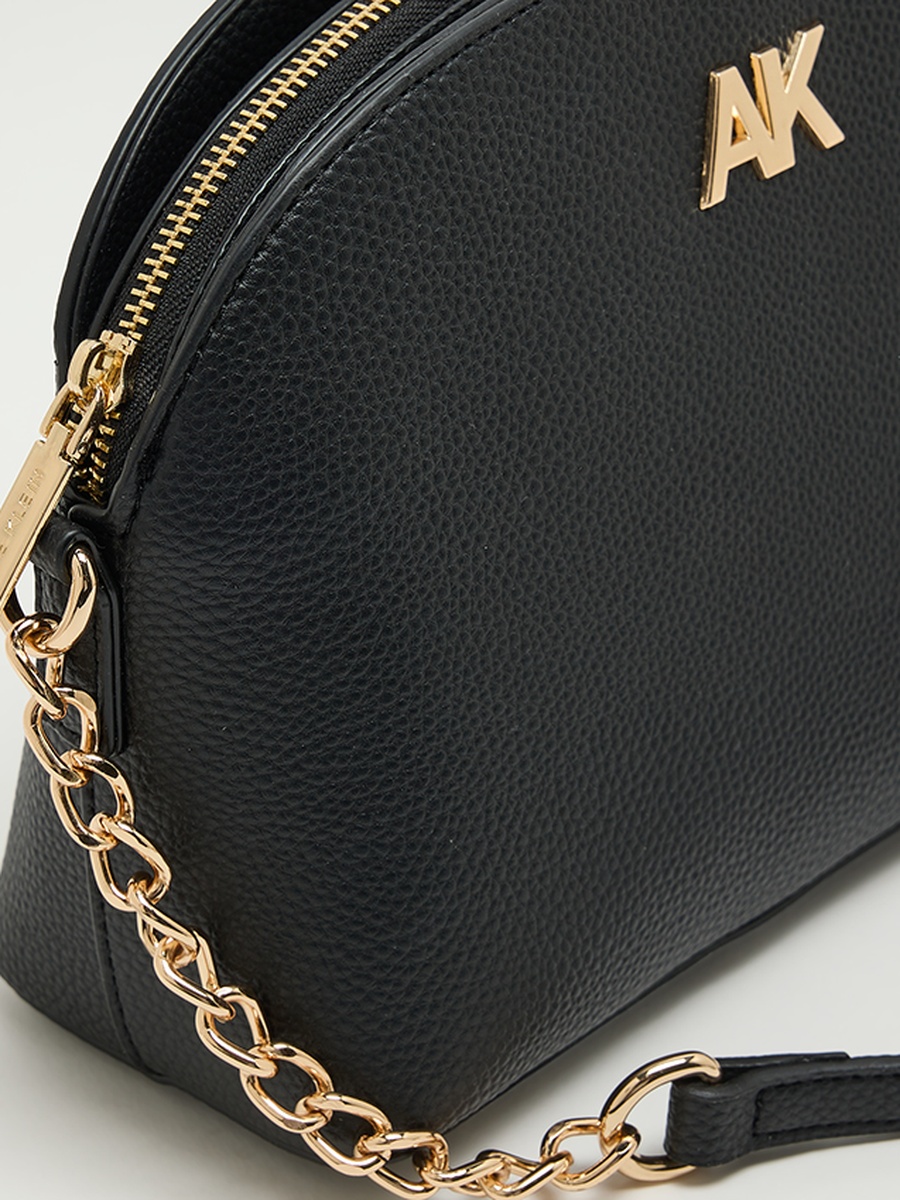 Textured Zippered Crossbody Bag