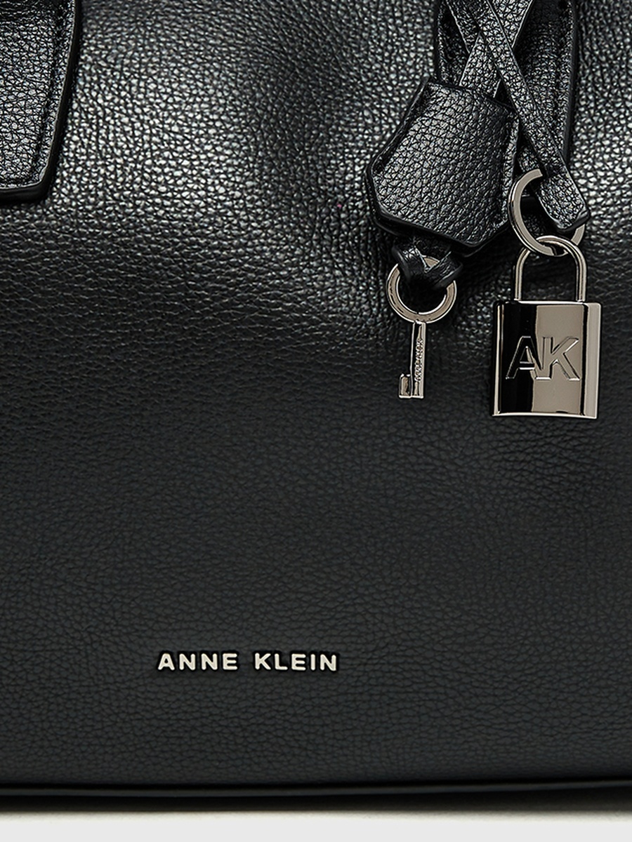 Textured Zippered Satchel Bag
