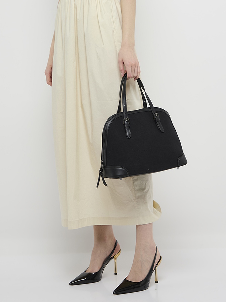 Solid Satchel Bag