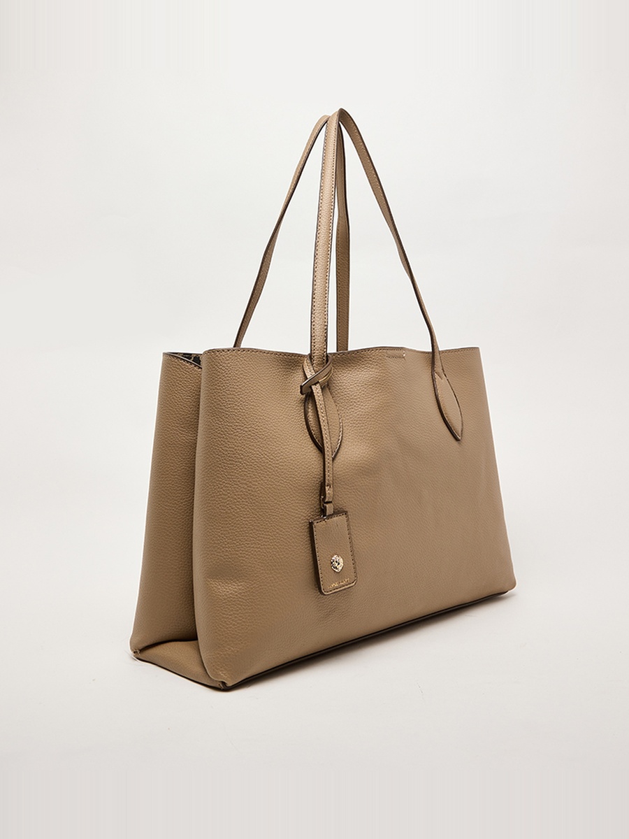 Textured Tote Bag with Purse