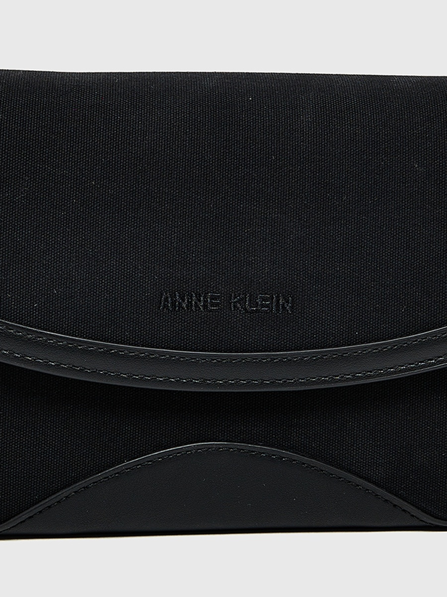 Contrast Trim Flap Shoulder Bag