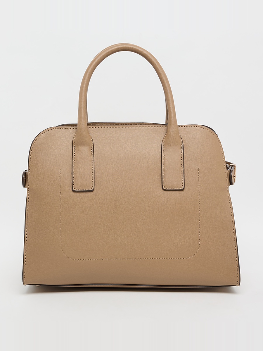 Logo Detail Snap Closure Satchel Bag Set