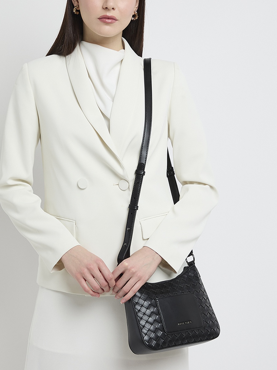 Basket Weave Crossbody Bag