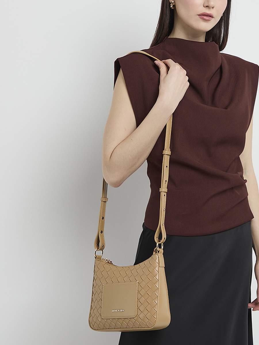 Basket Weave Crossbody Bag